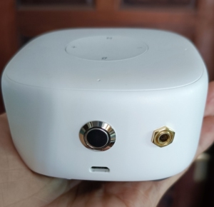 改好aux的小米小爱音箱后置金色接口金属开关版