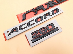 本田十代雅阁星空限量版改装黑标accord字母标替换款,需要