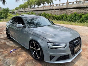 准2015年爆改奥迪a4l贴莫水泥灰 2.0t精品车况.配置