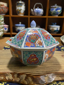 日本回流锦松梅弥右卫门盖罐,品相好～中古品介意勿拍,售出不退