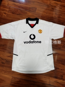 正品曼联0203赛季客场白小贝贝克汉姆7号同款足球短袖球衣_阿里巴巴找
