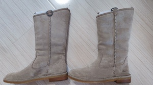UGG女子栗色套筒雪地靴冬季保暖防滑舒适时尚中高筒靴