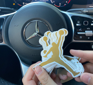 乔丹小金人 正品aj贴纸 正品鞋盒贴纸墙面装饰贴纸