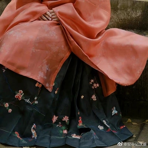 空谷记花鸟马面裙 xl码