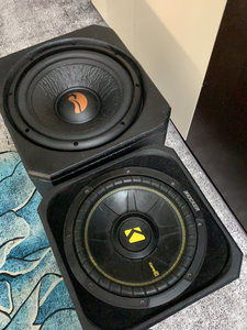 美国k牌10寸低音带蜂窝密封箱680.德国龙湖12寸双音圈顶