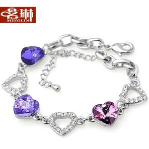 茗琳紫水晶银手链全新送女友礼物