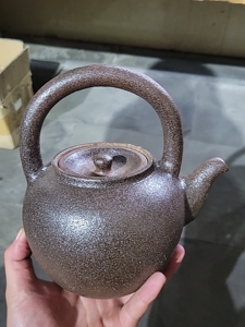 四川荥经砂器提梁全手工烧水壶 煮茶壶800毫升左右