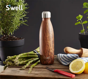 美国swell 木纹系列双层保温杯保冷杯星巴克杯子男女便携车