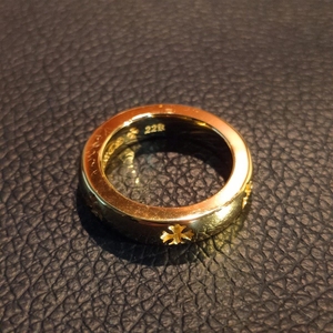 克罗心戒指 925银 镀金22k金 金色也很帅哦