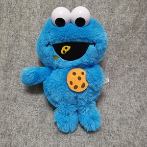 日单环球影城usj芝麻街甜饼怪公仔玩偶塑料眼