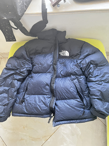 北面羽绒服 藏蓝色 l 成色还不错 韩版 eco面料 陈冠希