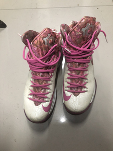 nike kd5 凯文杜兰特5代骚粉 乳腺癌 44.5 自定