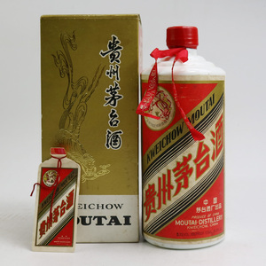 【9】80年代 双层盒大飞天茅台酒 53度 1瓶 0.54l装