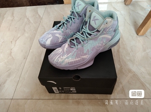 安踏篮球鞋kt3团队款实战篮球鞋 紫蓝配色