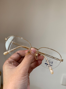 日本进口女士纯钛眼镜框高档蓝光平光近视眼镜架 日本nikon