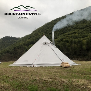 【冬季露营烟囱帐篷】山牛mountaincattle金字塔帐