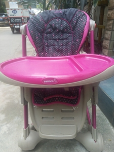 美国SEMACO豪华儿童餐椅多功能高低可调婴儿餐…