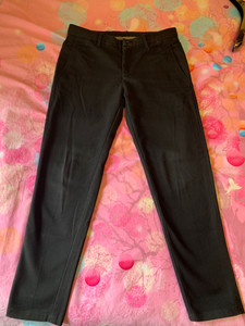 男士修身 韩版黑色休闲裤，版型超正、175/80A，料子好也