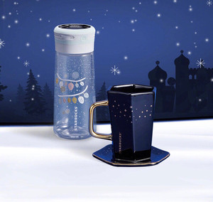 星巴克太阳能发光杯子