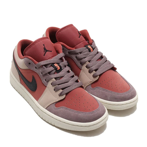 air乔1 low aj1红豆奶茶红粉紫彩色拼接男女低帮篮球