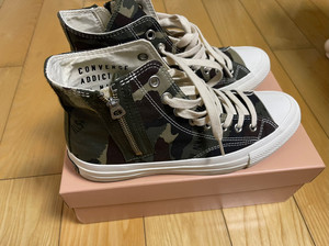 converse addict nigo 联名 迷彩 帆布鞋