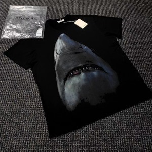 givenchy 纪梵希 鲨鱼图案 印花 短袖tee 黑色_阿里巴巴找货神器