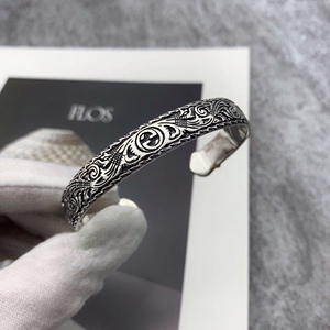 虎头复古银情侣gucci古奇古驰手镯