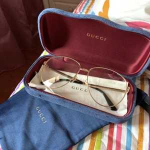 gucci古驰眼镜平光镜 盒子防尘袋完好