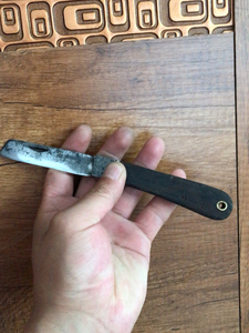 日本回流二手工具,特殊钢,电工刀,品相完美,老破旧,有锈,没