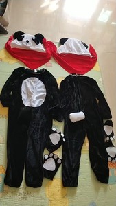 熊猫衣服，只穿过一次，小朋友两套110，里面穿羽绒服都可以套
