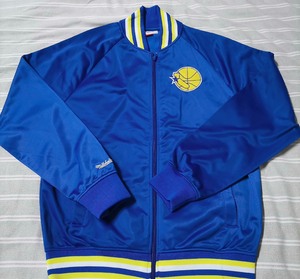 mn美职篮球队nba勇士复古运动刺绣夹克外套出场服