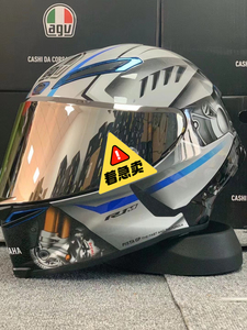 agv头盔雅马哈单钉70周年雪屋雪村agv全盔  agv头盔