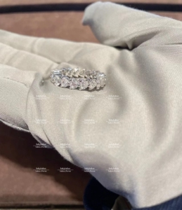 graff格拉芙满圈爱心排钻戒指!折扣只有51码只有51码