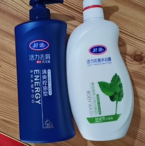 好迪1500ml 男女士薄荷清爽控油洗发水去屑止痒保湿滋润沐