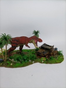 恐龙模型地台 鱼缸造景 侏罗纪公园场景 仿真动物沙盘模型 恐