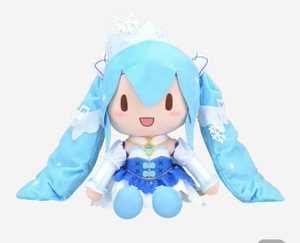 世嘉初音未来雪未来2019 19雪fufu 毛绒玩偶 预售
