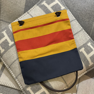 hermes 爱马仕 aline 条纹单肩帆布袋