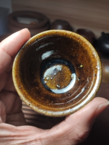 前墅古龙窑吴永兵柴烧杯