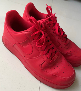 nike af-1空军一号大红纯红air force 1