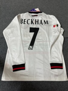 98-99曼联客场复古足球服曼联7号贝克汉姆典款球衣有_阿里巴巴找货