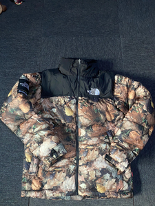 supreme tnf 北面 落叶羽绒服