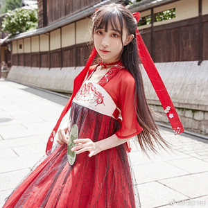 女装 女式民族服装 汉服/禅茶服/禅舞服 小豆蔻十三余彼岸花