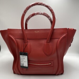 celine赛琳笑脸包红色大号 celine/瑟琳/赛琳 思