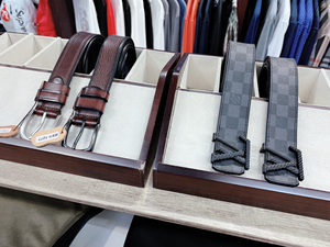 架子皮带展示架实木喷漆腰带收纳陈列架木盒摆放道具主推13人付款130