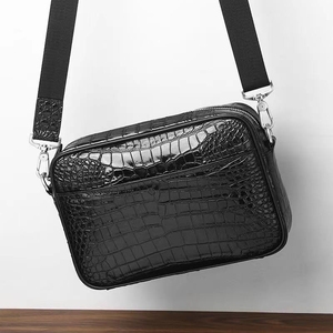 私人订制鳄鱼肚皮单肩背包男包真皮斜挎包手拿包横款轻便纯皮小包