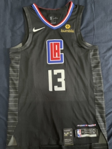 保罗乔治宣告au球衣 快船 全新带吊牌,原装patch