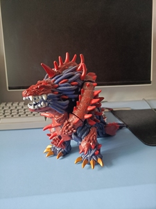 究极魔格大蛇重涂 素体用的国产软胶非万代 大小比例参考泽塔s