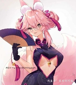 fgo玉藻前旗袍秘书狐高扬斯卡娅cos服