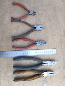 日本进口merry二手老虎钳子钢丝钳尖嘴钳斜口钳工具