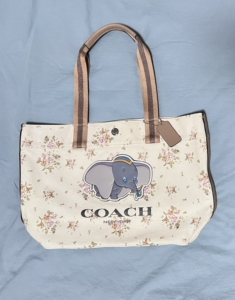 coach迪士尼帆布托特包
